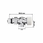Набор термостатический осевой Royal Thermo Design RATVDO11212CH, 1/2 дюйма, М30х1.5, хром
