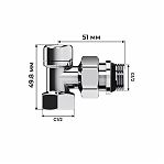 Набор термостатический осевой Royal Thermo Design RATVDO11212CH, 1/2 дюйма, М30х1.5, хром