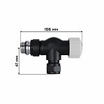 Набор термостатический осевой Royal Thermo Design Pro RATVXO11215BL, 15 мм, М30х1.5, черный