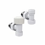 Набор термостатический угловой Royal Thermo Design RATVDU11212WH, 1/2 дюйма, М30х1.5, белый