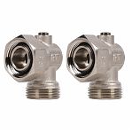 Набор нижнего подключения Royal Thermo RTE 07.0021 угловой раздельный 3/4"х3/4 евроконус