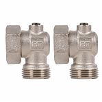 Набор нижнего подключения Royal Thermo RTE 07.0021 угловой раздельный 3/4"х3/4 евроконус