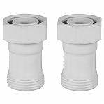 Набор нижнего подключения Royal Thermo RANPP13434WH прямой раздельный 3/4"х3/4" евроконус, белый