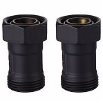 Набор нижнего подключения Royal Thermo RANPP13434BL прямой раздельный 3/4"х3/4" евроконус, черный