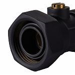 Набор нижнего подключения Royal Thermo RANPP13434BL прямой раздельный 3/4"х3/4" евроконус, черный
