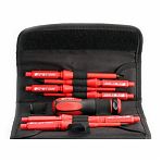 Набор диэлектрических отверток КВТ НИО-1107, 61949, ручка, 7 сменных бит, намагниченный наконечник