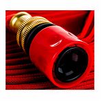 Шланг для полива Feona 3/4" в48554 брандспойт, высокопрочный, тканевый с латунными фитингами, длина 17.5 м