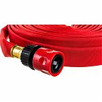 Шланг для полива Feona 3/4" в48554 брандспойт, высокопрочный, тканевый с латунными фитингами, длина 17.5 м