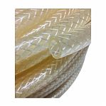 Шланг для полива армированный, прозрачный, ПВХ, диаметр 25 мм, толщина стенки 2.5 мм, 1 метр