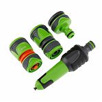 Комплект для полива Amigo 79021, с коннектором, пластик, серо-зеленый