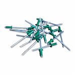 Заклепка темно-зеленая RAL 6005 3.2х8 мм, алюминий, сталь, 1 кг