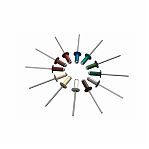 Заклепки алюминиевые Жесть 4x10мм RAL3005 красное вино 22 шт