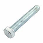 Болт оцинкованный М16х100 мм, DIN 933, кл.пр. 5.8, сталь, цинк