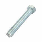 Болт оцинкованный М16х100 мм, DIN 933, кл.пр. 5.8, сталь, цинк