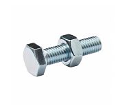 Болт М10х120 мм DIN 933 кл.пр 5.8 + гайка М10 DIN 934