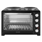 Мини-печь Willmark WHO-402B, цвет черный, объем 30 л, 1.5 кВт