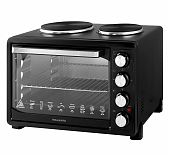 Мини-печь Willmark WHO-402B, цвет черный, объем 30 л, 1.5 кВт