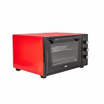 Мини-печь MIU 3603 E УТ-00002080, цвет черно-красный, объем 36 л, 1.4 кВт