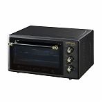 Мини-печь электрическая Optima MO-48BLR, цвет черный ретро, объем 48 л, 1.6 кВт