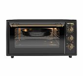 Мини-печь электрическая Optima MO-48BLR, цвет черный ретро, объем 48 л, 1.6 кВт