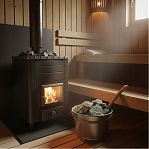 Камень Жадеит для создания тепла в бане, колотый, средний, ведро 10 кг