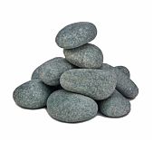 Камень Пироксенит шлифованный Чёрный Принц, крупный, коробка, 10 кг