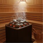 Камень Пироксенит шлифованный Чёрный Принц, крупный, коробка, 10 кг