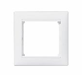 Рамка 1-местная Legrand Valena 694240, 82х82 мм, толщина 11.1 мм, пластик, белая