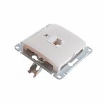 Розетка компьютерная Systeme Electric Glossa GLS000281K встраиваемая, бежевая 
