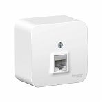 Розетка компьютерная Schneider Electric BLANCA BLNIA045001 RJ45 5Е накладная, белая