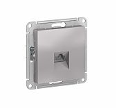 Розетка компьютерная Schneider Electric AtlasDesign ATN000383 встраиваемая, алюминий