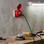 Розетка кабельная КЭАЗ 222756, 124-32А-6h-380AC-3P+PE-IP44, на поверхность, красная