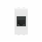 Розетка компьютерная DKC, 1-м СП Brava RJ45 белая 76654B