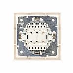 Выключатель проходной Lezard Zima 704-9088-105QC встраиваемый, пластик, слоновая кость