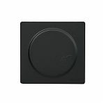 Розетка 1-местная Lezard Leto 752-4200-123B с заземлением, встраиваемая, с крышкой, чёрный бархат