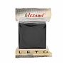 Розетка 1-местная Lezard Leto 752-4200-123B с заземлением, встраиваемая, с крышкой, чёрный бархат