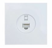 Розетка компьютерная Lezard Zima 704-0288-140, без заземления, встраиваемая, белая