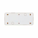 Розетка 3-местная TDM Electric Ладога SQ1801-0227 с заземлением, накладная, слоновая кость