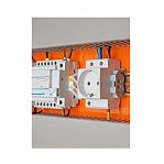 Розетка 1-местная Stekker PST16-70-20 2P+PE, накладная, на DIN-рейку, 16 А, серая