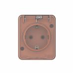 Розетка 2-местная Systeme Electric AtlasDesign Profi ATN547045 с заземлением, накладная, терракотовый
