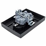 Розетка 2-местная Stekker PST16-9011-03 Эрна 39482, 16 А, с заземлением, с рамкой, цвет черный