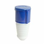 Розетка переносная Stekker ST-223 49439, 32А, 220В, 2P+PE, IP44, RST32-223-44, цвет белый с голубым
