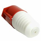 Розетка переносная Stekker ST-225 49443, 32А, 380В, 3P+PE+N, IP44, RST32-225-44, цвет белый с красным