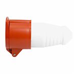 Розетка переносная Stekker ST-214 RST16-214-44 49440, с крышкой, 1-местная, с/з, 16А, 380В, 3P+PE, IP44