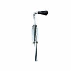 Засов гаражный, полуавтомат 007290, пружинный, 420 мм, ригель d13 мм, цинк