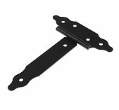 Петля-стрела фигурная Домарт 005854, ПС-250, не съемная, сталь, цвет черный, 3х230х250 мм 