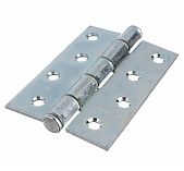 Петля накладная Металлист ПН5-100, универсальная, белый цинк