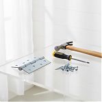 Петля накладная Металлист ПН5-100, универсальная, белый цинк