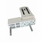 Петля для пластиковых дверей ПД-S до 120 кг, универсальная, металл, белая