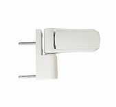 Петля для пластиковых дверей ПД-S до 120 кг, универсальная, металл, белая